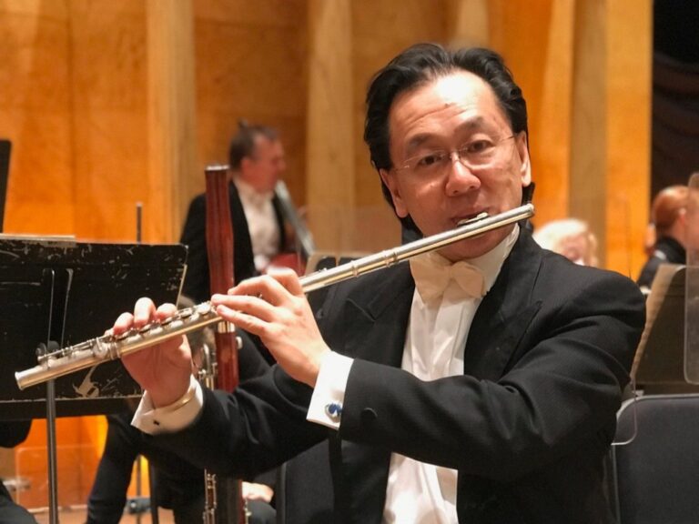 Joel is playing his own flute, performing on the stage and is willing to come for masterclass.