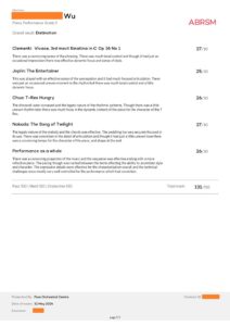 ABRSM Piano Grade 3 Distinction