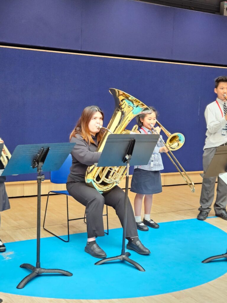 Vivian Heung was in part of the WASHK concert, helping for the tuba part!