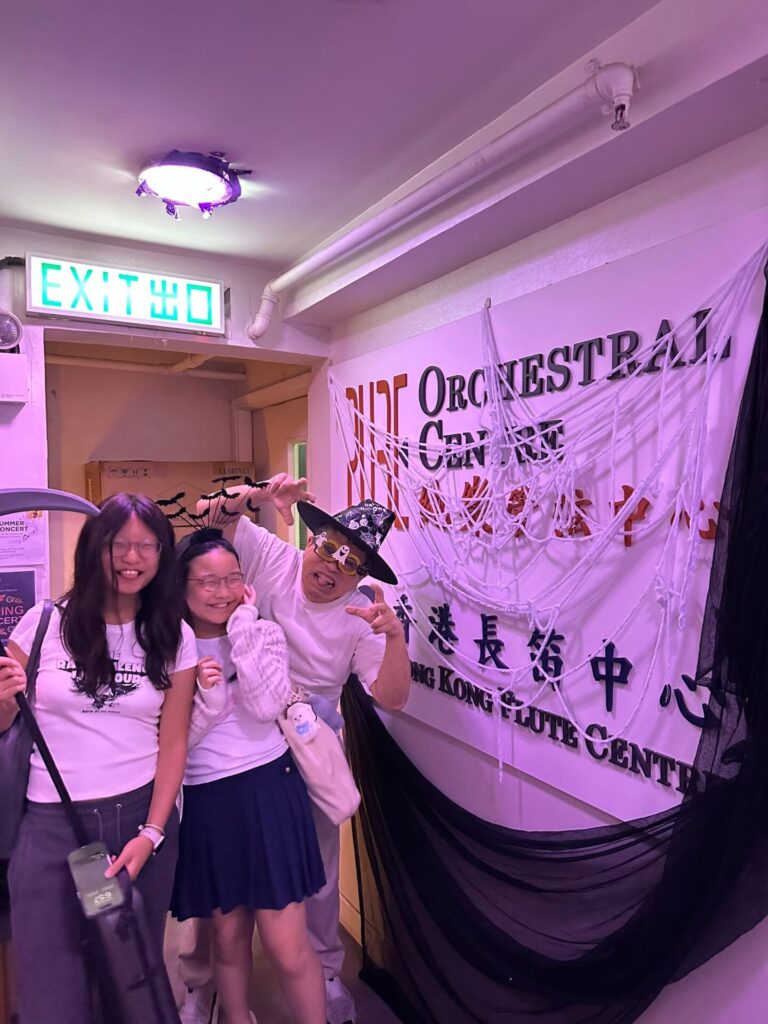 Halloween Dr Ringo with student Charlotte Catrina