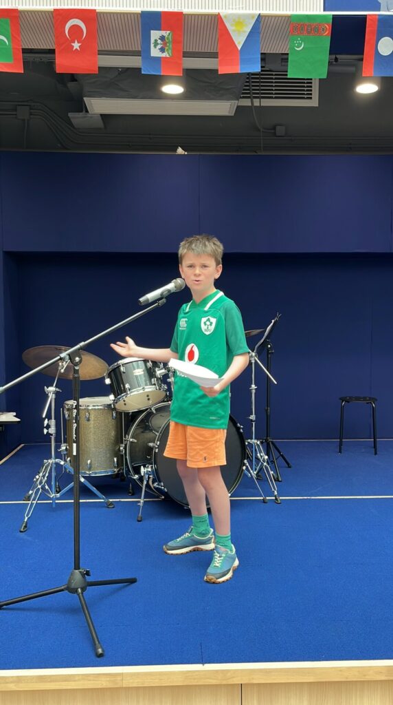 Dylan singing on Dove day