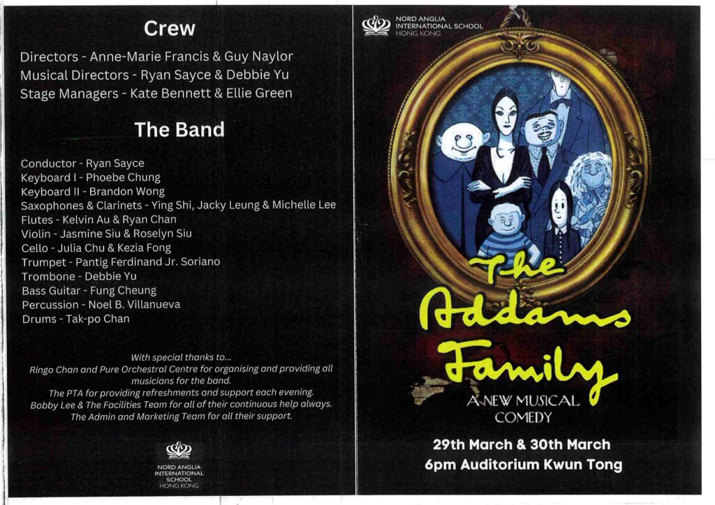 NAIS Musical Addams Family 2023