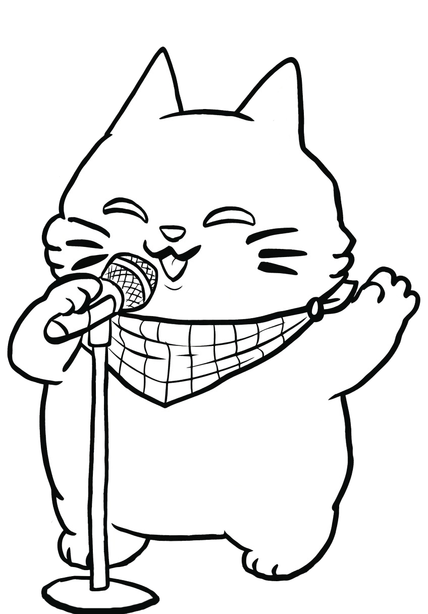 singing cat monotone