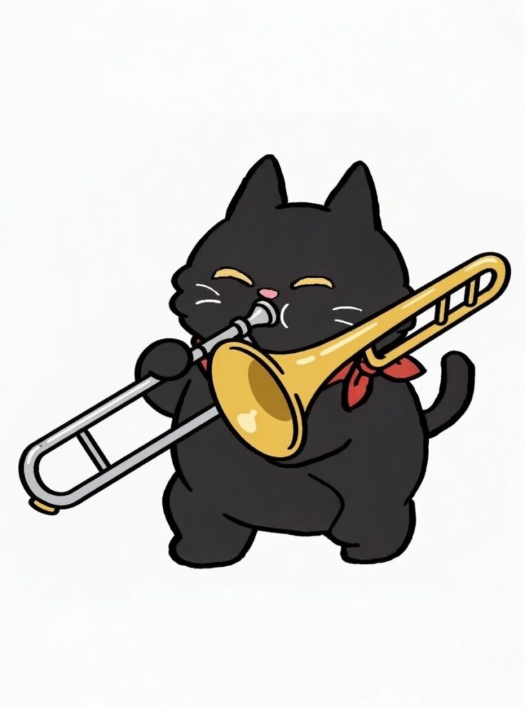 trombone cat